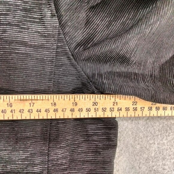 Eileen Fisher Dinner Blazer Womens Sz L Black 3/4 Sleeve Solid Open Front Fitted - Picture 7 of 13